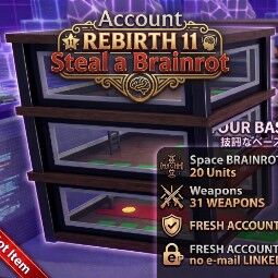 Steal a Brainrot Account - Rebirth 11, 3 Floors, 20 Space Brainrot, picture 1
