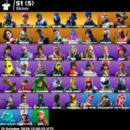 Fortnite Account: 51 Skins, 59 Pickaxes, Level 792, Lara Croft, PC/PSN/Xbox, picture 1