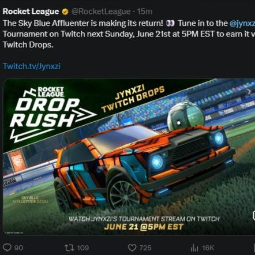 Rocket League Sky Blue Affluenter Decal - Twitch Reward Account (PC/Xbox/PSN), picture 1