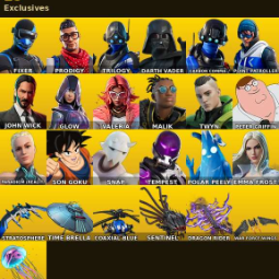 Fortnite Account Level 773 - Glow, Darth Vader, John Wick, Goku - PC/Xbox, picture 1
