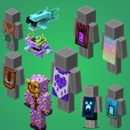 Minecraft Bundle: 7 Capes + 3 Items Key Code (Java, Bedrock, Dungeons II), picture 1