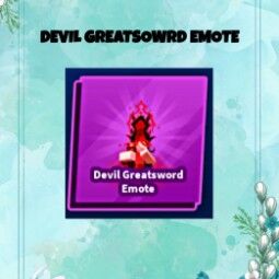 Blade Ball Devil Greatsword Emote - Delivered via In-Game Gifting, picture 1