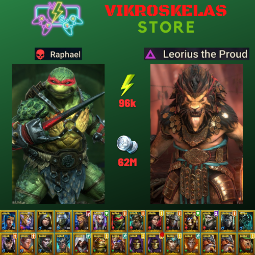 Raid Shadow Legends Account: Raphael, 28 Legendaries, 62M Coins, 96k Energy, 8300+ Gems, picture 1