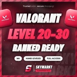 Valorant NA Account Level 20-30 - Hand Leveled, Unranked, Ranked Ready, picture 1