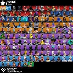 Fortnite Account with 136 Skins - Lara Croft, Redcap, John Wick, picture 1