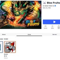 Blox Fruits Account with Permanent Ice Rocket, 800 R$ Spent, US, picture 2