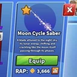 Moon Cycle Saber - Limited Sword for Blade Ball, picture 2