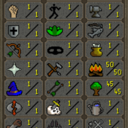 OSRS Hardcore Ironman Account - 50 Firemaking, 40+ Woodcutting, Combat 3, picture 2