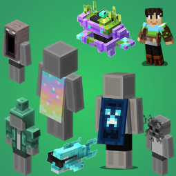 Minecraft Twitch Drop Bundle 8 - 8 Cosmetic Items Key Code (Java, Bedrock, Dungeons II), picture 1