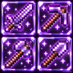 Max Enchanted Netherite Tool Set for DonutSMP - Sword, Pickaxe, Axe, Shovel, picture 1