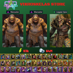 Raid Shadow Legends Starter Account: 28 Legendaries, 2 Maneaters, 93k Energy, 64M Coins, picture 1