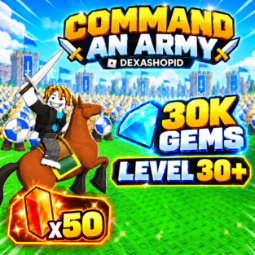 Command an Army Roblox Account - Level 30, 30,000 Gems, 50 Skill Crystals, picture 1