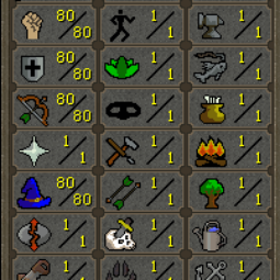 OSRS Starter Main: 80 Base Combat, 80 Melee, 80 Range, 80 Magic, picture 1